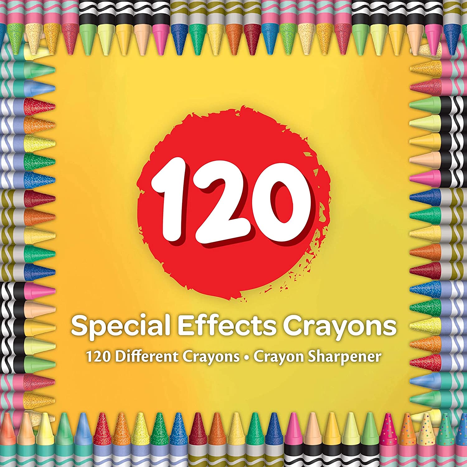 Crayola 120 Crayons in Specialty Colors, School Supplies For Kids, Bac –  rrrsale